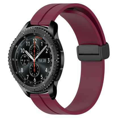 Bracelet de montre en silicone à fermoir magnétique de couleur unie de 22 mm, For Samsung Galaxy Watch3 45mm, For Samsung Galaxy Watch 46mm, For Samsung Gear S3 Classic, For Samsung Gear S3 Frontier