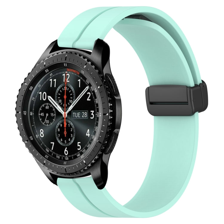 Bracelet de montre en silicone à fermoir magnétique de couleur unie de 22 mm, For Samsung Galaxy Watch3 45mm, For Samsung Galaxy Watch 46mm, For Samsung Gear S3 Classic, For Samsung Gear S3 Frontier