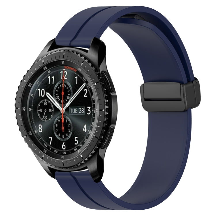 Bracelet de montre en silicone à fermoir magnétique de couleur unie de 22 mm, For Samsung Galaxy Watch3 45mm, For Samsung Galaxy Watch 46mm, For Samsung Gear S3 Classic, For Samsung Gear S3 Frontier
