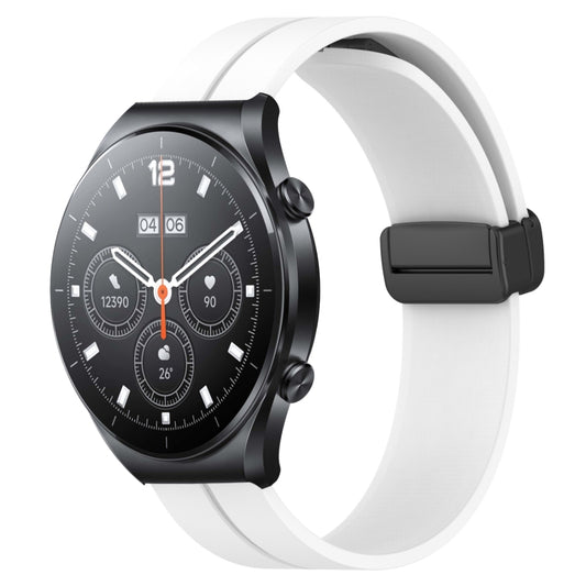 Bracelet de montre en silicone à fermoir magnétique de couleur unie de 22 mm, For Xiaomi MI Watch S1, For Xiaomi MI Watch S1 Pro, For Xiaomi MI Watch Color 2, For Xiaomi MI Watch Sport, For Xiaomi MI Watch Color