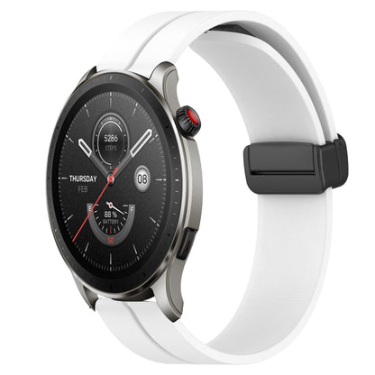 Bracelet de montre en silicone à fermoir magnétique de couleur unie de 22 mm, For Amazfit GTR 4, For Amazfit GTR 3, For Amazfit GTR 3 Pro, For Amazfit GTR 2e, For Amazfit GTR 2, For Amazfit 3