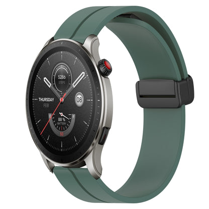 Bracelet de montre en silicone à fermoir magnétique de couleur unie de 22 mm, For Amazfit GTR 4, For Amazfit GTR 3, For Amazfit GTR 3 Pro, For Amazfit GTR 2e, For Amazfit GTR 2, For Amazfit 3