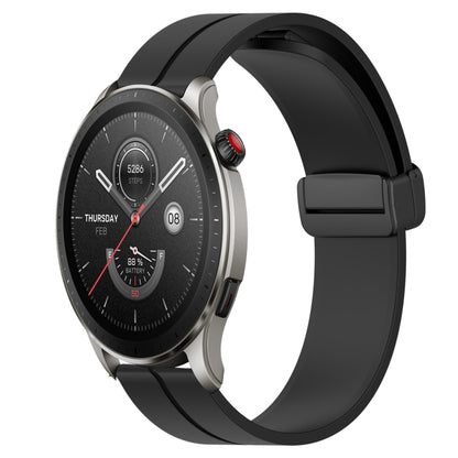 Bracelet de montre en silicone à fermoir magnétique de couleur unie de 22 mm, For Amazfit GTR 4, For Amazfit GTR 3, For Amazfit GTR 3 Pro, For Amazfit GTR 2e, For Amazfit GTR 2, For Amazfit 3