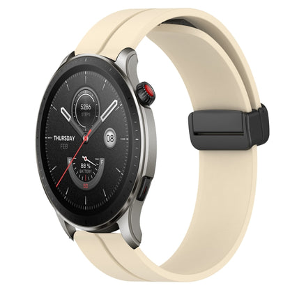 Bracelet de montre en silicone à fermoir magnétique de couleur unie de 22 mm, For Amazfit GTR 4, For Amazfit GTR 3, For Amazfit GTR 3 Pro, For Amazfit GTR 2e, For Amazfit GTR 2, For Amazfit 3