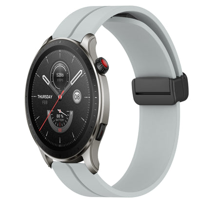 Bracelet de montre en silicone à fermoir magnétique de couleur unie de 22 mm, For Amazfit GTR 4, For Amazfit GTR 3, For Amazfit GTR 3 Pro, For Amazfit GTR 2e, For Amazfit GTR 2, For Amazfit 3