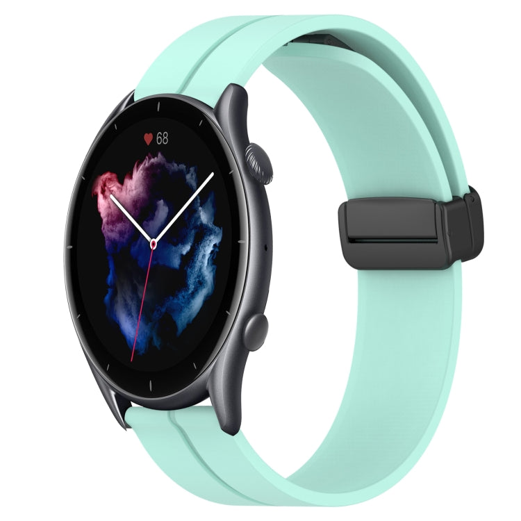 Bracelet de montre en silicone à fermoir magnétique de couleur unie de 22 mm, For Amazfit GTR 4, For Amazfit GTR 3, For Amazfit GTR 3 Pro, For Amazfit GTR 2e, For Amazfit GTR 2, For Amazfit 3