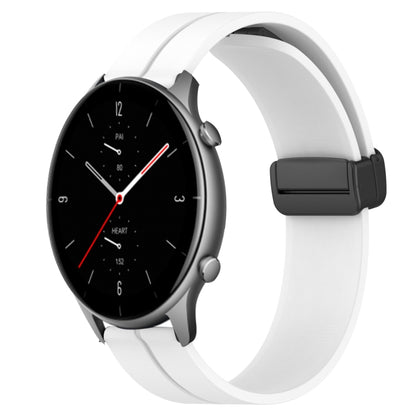 Bracelet de montre en silicone à fermoir magnétique de couleur unie de 22 mm, For Amazfit GTR 4, For Amazfit GTR 3, For Amazfit GTR 3 Pro, For Amazfit GTR 2e, For Amazfit GTR 2, For Amazfit 3