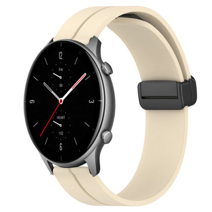 Bracelet de montre en silicone à fermoir magnétique de couleur unie de 22 mm, For Amazfit GTR 4, For Amazfit GTR 3, For Amazfit GTR 3 Pro, For Amazfit GTR 2e, For Amazfit GTR 2, For Amazfit 3