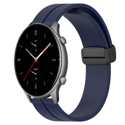 Bracelet de montre en silicone à fermoir magnétique de couleur unie de 22 mm, For Amazfit GTR 4, For Amazfit GTR 3, For Amazfit GTR 3 Pro, For Amazfit GTR 2e, For Amazfit GTR 2, For Amazfit 3