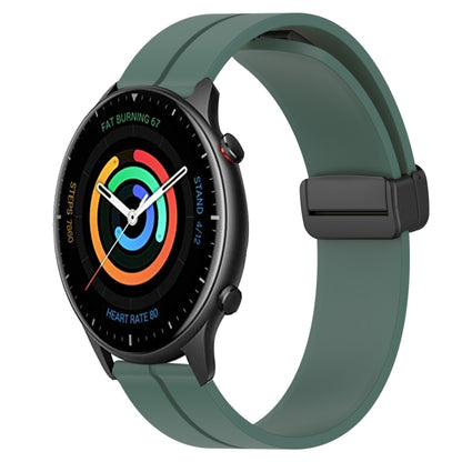 Bracelet de montre en silicone à fermoir magnétique de couleur unie de 22 mm, For Amazfit GTR 4, For Amazfit GTR 3, For Amazfit GTR 3 Pro, For Amazfit GTR 2e, For Amazfit GTR 2, For Amazfit 3
