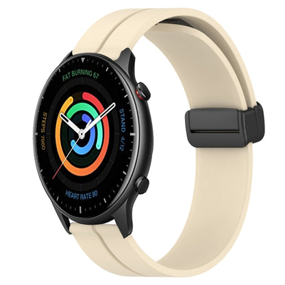 Bracelet de montre en silicone à fermoir magnétique de couleur unie de 22 mm, For Amazfit GTR 4, For Amazfit GTR 3, For Amazfit GTR 3 Pro, For Amazfit GTR 2e, For Amazfit GTR 2, For Amazfit 3