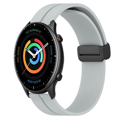 Bracelet de montre en silicone à fermoir magnétique de couleur unie de 22 mm, For Amazfit GTR 4, For Amazfit GTR 3, For Amazfit GTR 3 Pro, For Amazfit GTR 2e, For Amazfit GTR 2, For Amazfit 3