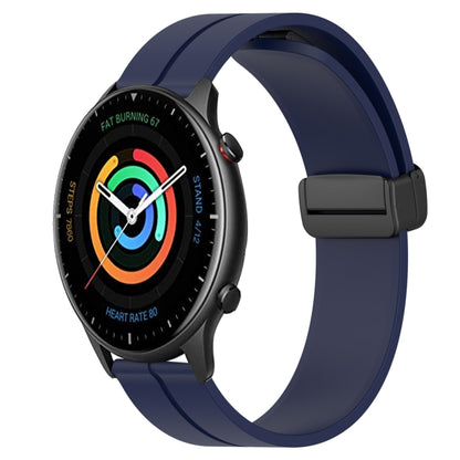 Bracelet de montre en silicone à fermoir magnétique de couleur unie de 22 mm, For Amazfit GTR 4, For Amazfit GTR 3, For Amazfit GTR 3 Pro, For Amazfit GTR 2e, For Amazfit GTR 2, For Amazfit 3