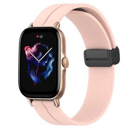 Bracelet de montre en silicone à fermoir magnétique de couleur unie de 22 mm, For Amazfit GTR 4, For Amazfit GTR 3, For Amazfit GTR 3 Pro, For Amazfit GTR 2e, For Amazfit GTR 2, For Amazfit 3