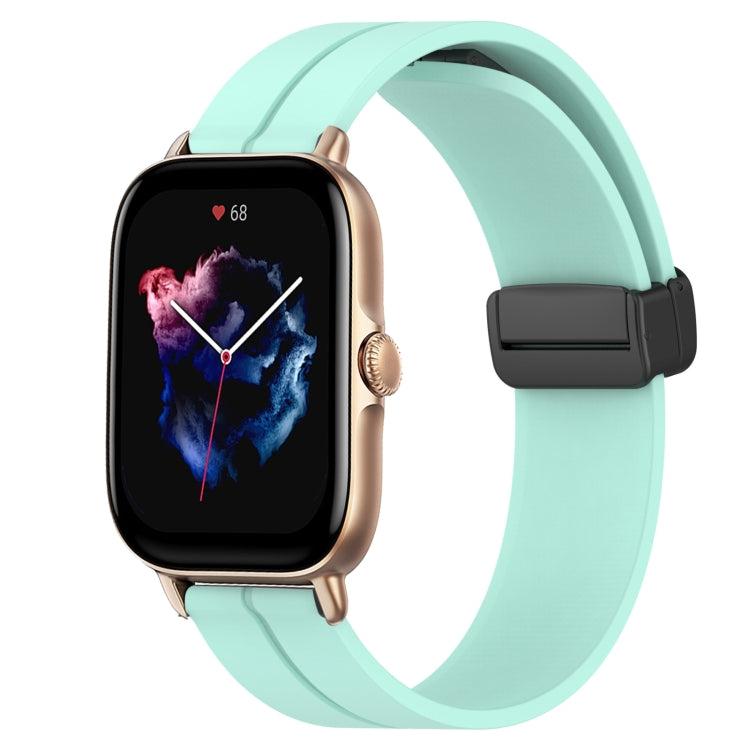 Bracelet de montre en silicone à fermoir magnétique de couleur unie de 22 mm, For Amazfit GTR 4, For Amazfit GTR 3, For Amazfit GTR 3 Pro, For Amazfit GTR 2e, For Amazfit GTR 2, For Amazfit 3