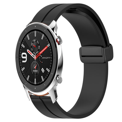 Bracelet de montre en silicone à fermoir magnétique de couleur unie de 22 mm, For Amazfit GTR 47mm