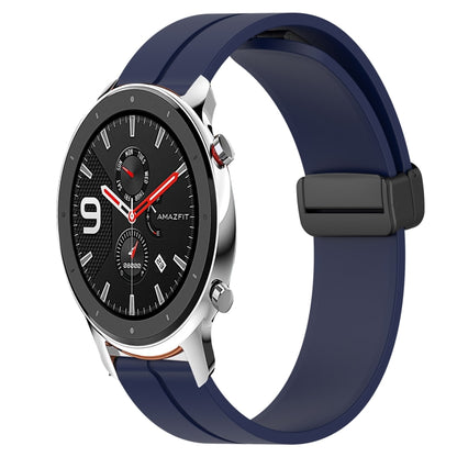Bracelet de montre en silicone à fermoir magnétique de couleur unie de 22 mm, For Amazfit GTR 47mm