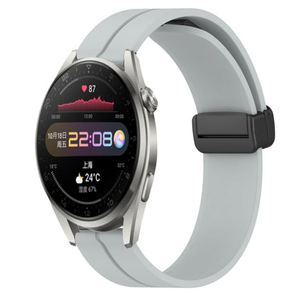 Bracelet de montre en silicone à fermoir magnétique de couleur unie de 22 mm, For Huawei Watch GT3 Pro 46mm, For Huawei Watch GT3 46mm, For Huawei Watch GT Runner, For Huawei Watch 3, For Huawei Watch 3 Pro, For Huawei GT2 Pro