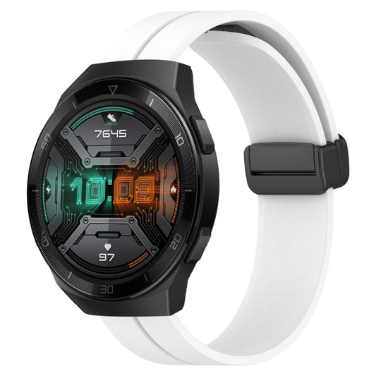 Bracelet de montre en silicone à fermoir magnétique de couleur unie de 22 mm, For Huawei Watch GT 2E, For Huawei GT2 46mm, For Honor Watch GS 3, For Honor Watch GS Pro, For Honor Magic Watch 2 46mm, For Honor Watch Dream