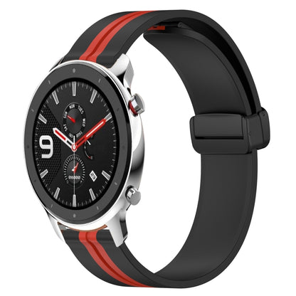 Bracelet de montre en silicone à fermoir magnétique pliant de 22 mm, For Amazfit GTR 4, For Amazfit GTR 3, For Amazfit GTR 3 Pro, For Amazfit GTR 2e, For Amazfit GTR 2, For Amazfit 3