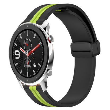 Bracelet de montre en silicone à fermoir magnétique pliant de 22 mm, For Amazfit GTR 4, For Amazfit GTR 3, For Amazfit GTR 3 Pro, For Amazfit GTR 2e, For Amazfit GTR 2, For Amazfit 3