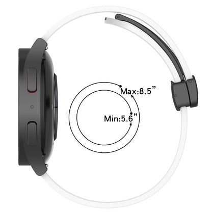 Bracelet de montre en silicone à fermoir magnétique pliant de 22 mm, For Amazfit GTR 4, For Amazfit GTR 3, For Amazfit GTR 3 Pro, For Amazfit GTR 2e, For Amazfit GTR 2, For Amazfit 3
