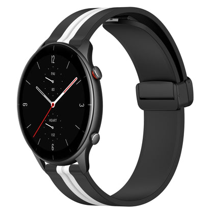 Bracelet de montre en silicone à fermoir magnétique pliant de 22 mm, For Amazfit GTR 4, For Amazfit GTR 3, For Amazfit GTR 3 Pro, For Amazfit GTR 2e, For Amazfit GTR 2, For Amazfit 3