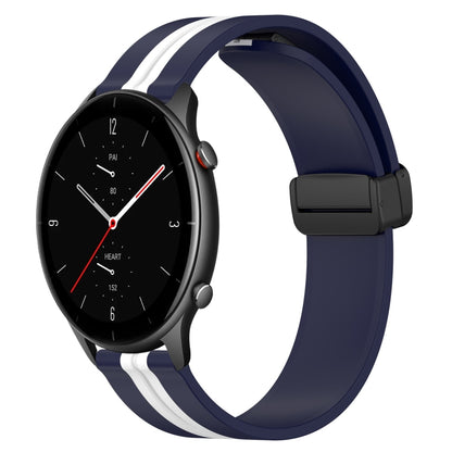 Bracelet de montre en silicone à fermoir magnétique pliant de 22 mm, For Amazfit GTR 4, For Amazfit GTR 3, For Amazfit GTR 3 Pro, For Amazfit GTR 2e, For Amazfit GTR 2, For Amazfit 3