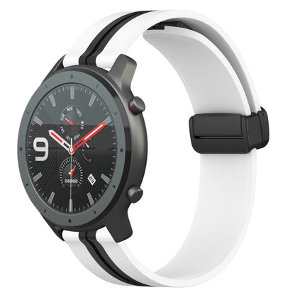 Bracelet de montre en silicone à fermoir magnétique pliant de 22 mm, For Amazfit GTR 47mm
