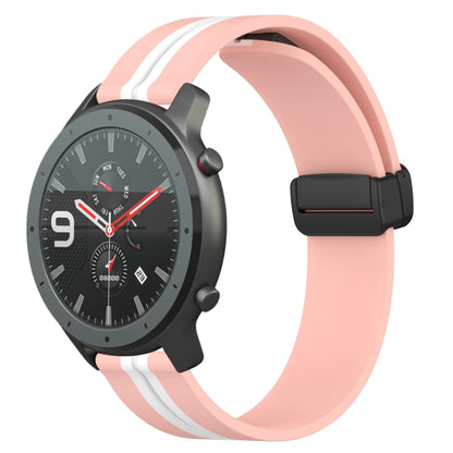 Bracelet de montre en silicone à fermoir magnétique pliant de 22 mm, For Amazfit GTR 47mm