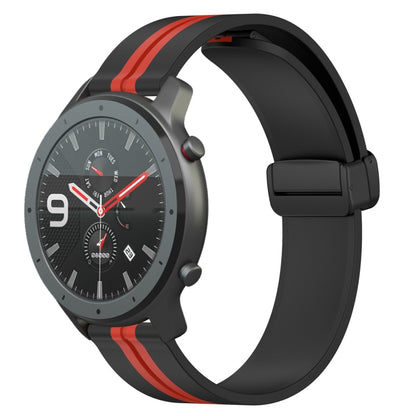 Bracelet de montre en silicone à fermoir magnétique pliant de 22 mm, For Amazfit GTR 47mm