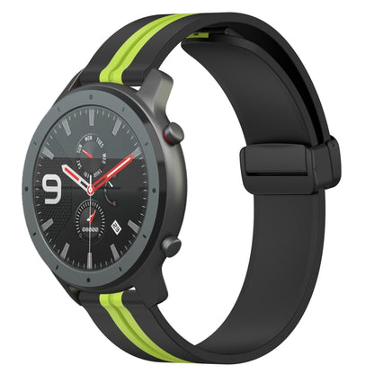 Bracelet de montre en silicone à fermoir magnétique pliant de 22 mm, For Amazfit GTR 47mm
