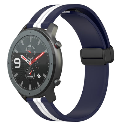 Bracelet de montre en silicone à fermoir magnétique pliant de 22 mm, For Amazfit GTR 47mm