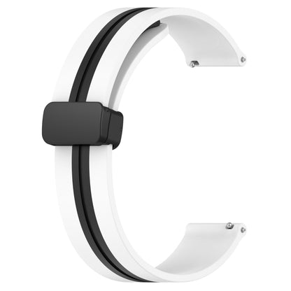 Bracelet de montre en silicone à fermoir magnétique pliant de 22 mm, For Huawei Watch GT3 Pro 46mm, For Huawei Watch GT3 46mm, For Huawei Watch GT Runner, For Huawei Watch 3, For Huawei Watch 3 Pro, For Huawei GT2 Pro