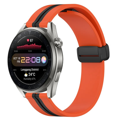Bracelet de montre en silicone à fermoir magnétique pliant de 22 mm, For Huawei Watch 3 Pro New