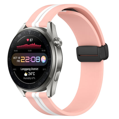 Bracelet de montre en silicone à fermoir magnétique pliant de 22 mm, For Huawei Watch 3 Pro New
