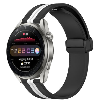 Bracelet de montre en silicone à fermoir magnétique pliant de 22 mm, For Huawei Watch 3 Pro New