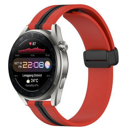 Bracelet de montre en silicone à fermoir magnétique pliant de 22 mm, For Huawei Watch 3 Pro New