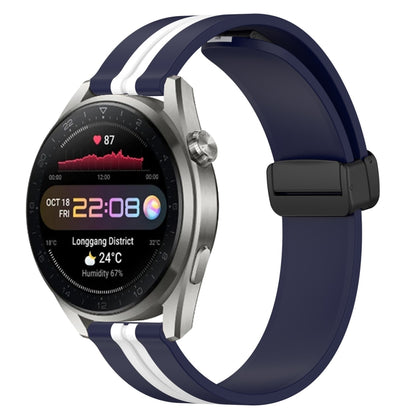 Bracelet de montre en silicone à fermoir magnétique pliant de 22 mm, For Huawei Watch 3 Pro New