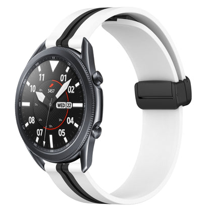 Bracelet de montre en silicone à fermoir magnétique pliant de 22 mm, For Samsung Galaxy Watch3 45mm, For Samsung Galaxy Watch 46mm, For Samsung Gear S3 Classic, For Samsung Gear S3 Frontier