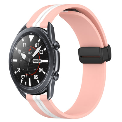 Bracelet de montre en silicone à fermoir magnétique pliant de 22 mm, For Samsung Galaxy Watch3 45mm, For Samsung Galaxy Watch 46mm, For Samsung Gear S3 Classic, For Samsung Gear S3 Frontier