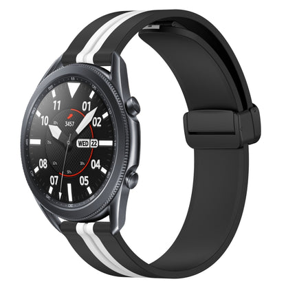 Bracelet de montre en silicone à fermoir magnétique pliant de 22 mm, For Samsung Galaxy Watch3 45mm, For Samsung Galaxy Watch 46mm, For Samsung Gear S3 Classic, For Samsung Gear S3 Frontier