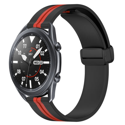 Bracelet de montre en silicone à fermoir magnétique pliant de 22 mm, For Samsung Galaxy Watch3 45mm, For Samsung Galaxy Watch 46mm, For Samsung Gear S3 Classic, For Samsung Gear S3 Frontier