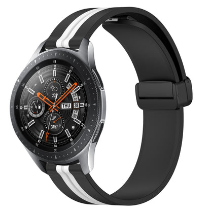 Bracelet de montre en silicone à fermoir magnétique pliant de 22 mm, For Samsung Galaxy Watch3 45mm, For Samsung Galaxy Watch 46mm, For Samsung Gear S3 Classic, For Samsung Gear S3 Frontier