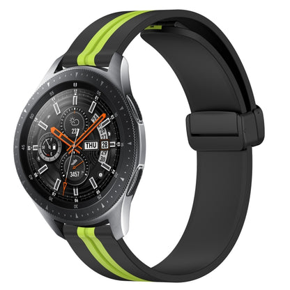 Bracelet de montre en silicone à fermoir magnétique pliant de 22 mm, For Samsung Galaxy Watch3 45mm, For Samsung Galaxy Watch 46mm, For Samsung Gear S3 Classic, For Samsung Gear S3 Frontier