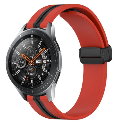 Bracelet de montre en silicone à fermoir magnétique pliant de 22 mm, For Samsung Galaxy Watch3 45mm, For Samsung Galaxy Watch 46mm, For Samsung Gear S3 Classic, For Samsung Gear S3 Frontier