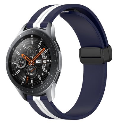Bracelet de montre en silicone à fermoir magnétique pliant de 22 mm, For Samsung Galaxy Watch3 45mm, For Samsung Galaxy Watch 46mm, For Samsung Gear S3 Classic, For Samsung Gear S3 Frontier