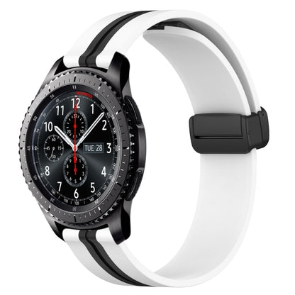 Bracelet de montre en silicone à fermoir magnétique pliant de 22 mm, For Samsung Galaxy Watch3 45mm, For Samsung Galaxy Watch 46mm, For Samsung Gear S3 Classic, For Samsung Gear S3 Frontier