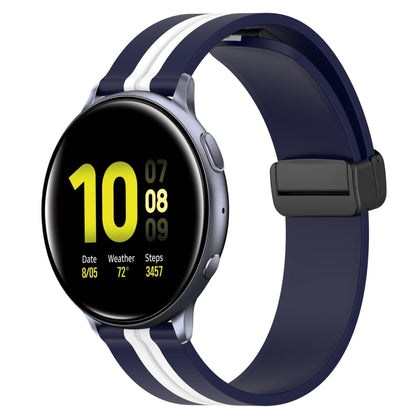 Bracelet de montre en silicone à fermoir magnétique pliant de 20 mm, For Samsung Galaxy Watch Active 2 40mm, For Samsung Galaxy Watch Active 2 44mm, For Samsung Galaxy Watch 42mm