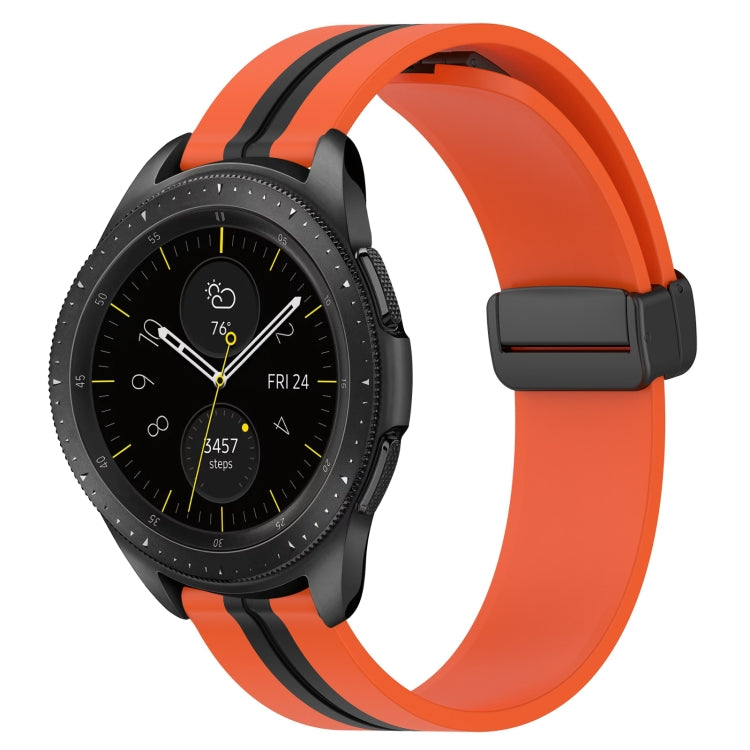 Bracelet de montre en silicone à fermoir magnétique pliant de 20 mm, For Samsung Galaxy Watch Active 2 40mm, For Samsung Galaxy Watch Active 2 44mm, For Samsung Galaxy Watch 42mm